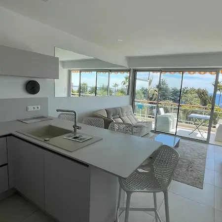 Appartement 2 Chambres Vue Mer Panoramique, Proche Croisette Cannes Vallauris Exterior photo
